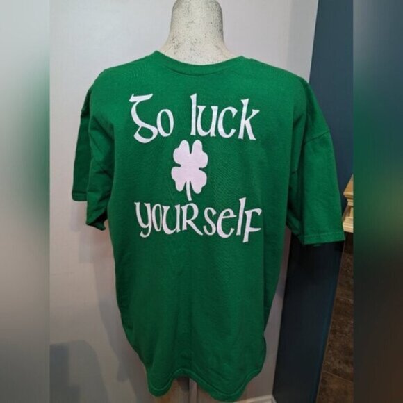 Go Luck Yourself t shirt custom made. New- size XL - Picture 3 of 6